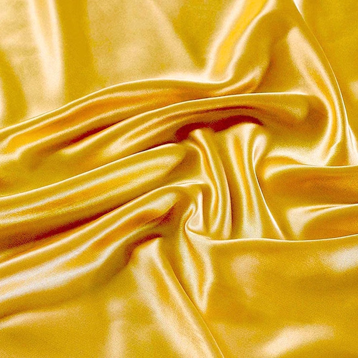 Beauty Silk Hoeslaken Satijn Geel 140 x 200 cm - Glans Satijn