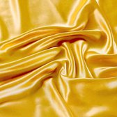 Beauty Silk Hoeslaken Satijn Geel 140 x 200 cm - Glans Satijn