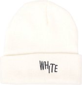 Pluto muts - Beanie - White - Wit - One size - Unisex - Muts dames en heren - Beanie muts