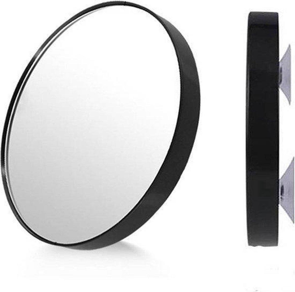 FFowcye 8 inch cosmeticaspiegel wandmontage - 1X/10X vergrotingsspiegel scheerspiegel, 360° draaibare schmink-spiegel met uittrekbare arm, ideaal voor make-up, scheren en verzorging, chroom (zonder