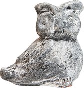 Keramieken uil - tuinaccessoires - tuindecoratie - keramieken dieren - dieren beeld - 12cm