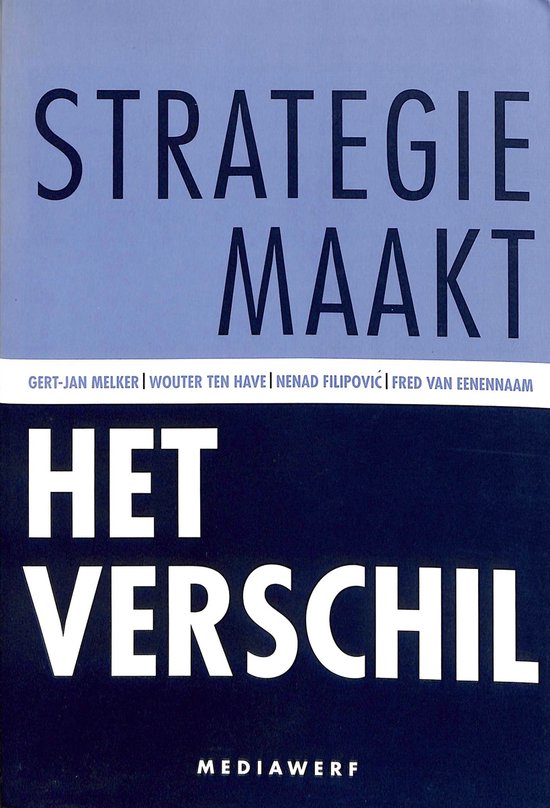 Strategie maakt het verschil - cover