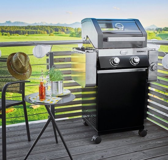 Rösle Barbecue - Barbecue Gas Videro G2-S Vario 30 mbar - Roestvast Staal - Zwart van Rösle — afbeelding 4
