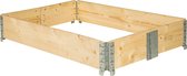 Noctus® Houten Plantenbak Stapelbaar - Plantenbakken - Voor Buiten - Bloembak - Bak - Groenten & Fruit - Opvouwbaar - 120x80x9.5cm - Hout