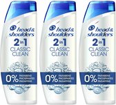 Head & Shoulders Shampoo XL - Classic Clean - Voordeelverpakking 3 x 500 ml