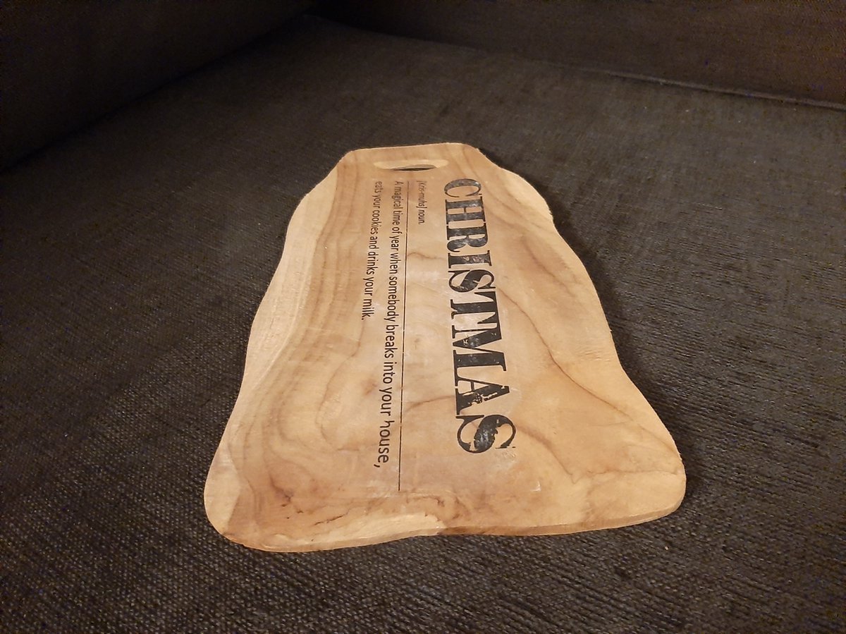 InSideOut houten serveerplank met 3 keramische schaaltjes bedrukken, vanaf 1 stuks
