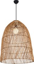 SK lighting 4460-36 - Rieten/Rotan Hanglamp - 1 x 24W Energy Saving E27 - Ø:50 x H:120 cm - Bruin