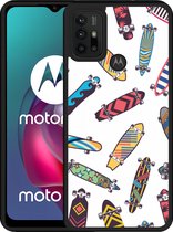 Motorola Moto G10 Hardcase hoesje Skateboards - Designed by Cazy