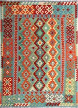 Afghaanse kelim - vloerkleed - 172 x 251 cm - handgeweven - 100% wol - handgesponnen wol