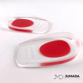 Jumada's Heel Semelles - Gel Insoles - Heel Protectors - Soft Gel Insole - Femmes - 1 paire - Rouge