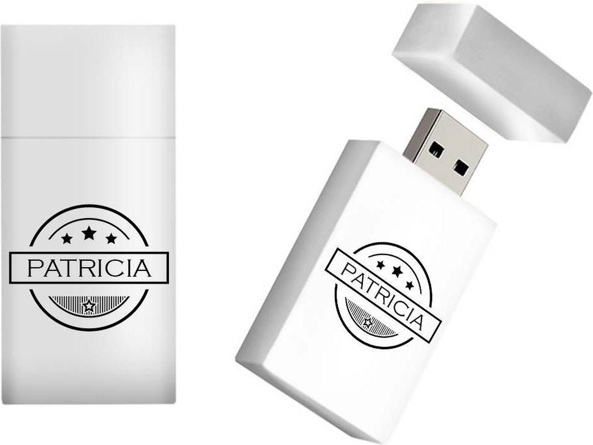 PATRICIA naam kado verjaardagscadeau cadeau usb stick 16GB - naam cadeau, gefeliciteerd cadeau