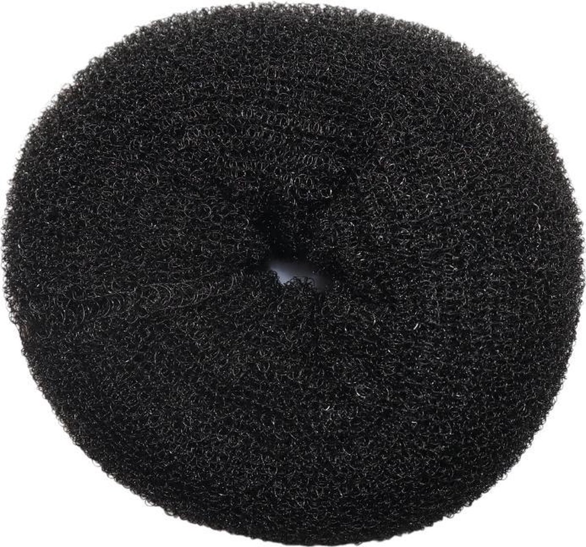 Fulin Zwarte Haardonut Elastiek Groot - 10 cm