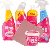 The Pink Stuff Mega Schoonmaakpakket - Toilet Cleaner - Badkamer Reiniger - Allesreiniger - Met Gratis H.R.101  schoonmaakdoekje