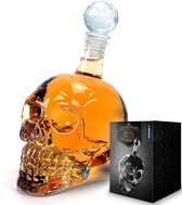 Skull Bottle – Glazen Skull Decanter – 1L