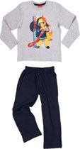 Brandweerman Sam Pyjama - katoen - grijs/blauw - maat 110/116