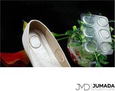 Jumada's Siliconen Hielbeschermers - Inlegzolen - Hielbescherming Gel - Dots - Transparant - One size
