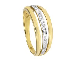 Di Lusso - Ring Firenze - Diamanten - 14 Karaat Goud - Dames - 16.00 mm