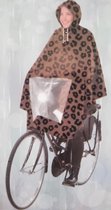 Poncho Regenponcho - Fietsponcho Fiets - Koplampproof Transparant - één maat kleur tijgerprint