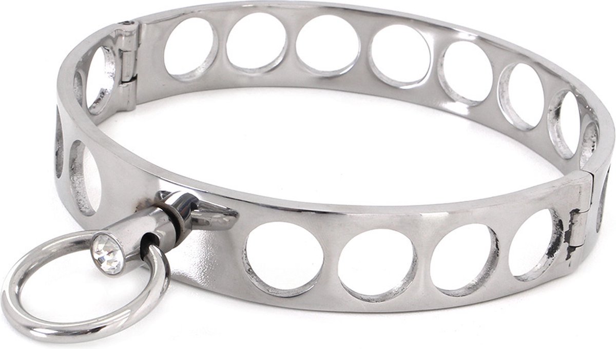 Goedkoopste Steel Collar Open Circles L 13.5 cm | Kiotos Steel