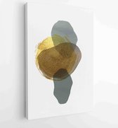Luxe gouden abstracte kunst achtergrond. Wall arts vector 3 - Moderne schilderijen – Verticaal – 1894295248 - 50*40 Vertical