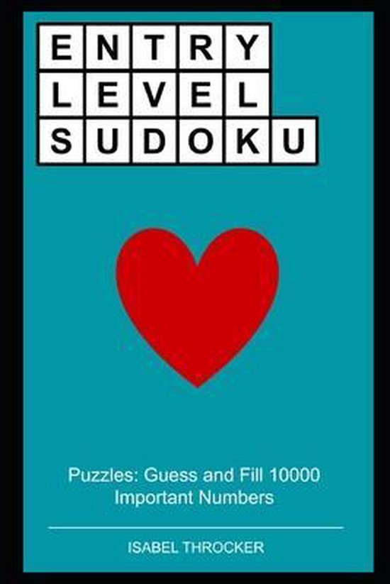 Entry Level Sudoku Puzzles Isabel Throcker 9798483398493 Boeken 