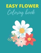 Easy Flower Coloring Book