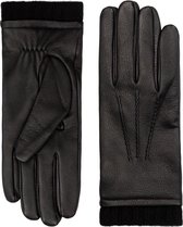 Fratelli Orsini Handschoenen Heren - Lorenzo (zwart) - Hertenlederen (American Deerskin) handschoenen met cashmere voering - XXXL - 12½/13