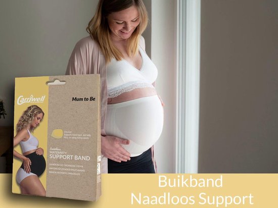 Carriwell - Buikband Naadloos - ondersteunt - Zwart - M