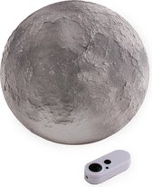 Moon In My Room - Maan Nachtlamp met Afstandsbediening -  Lamp Met  Authentieke Details van de Maan! -  Nachtlampje Kinderen - Maan Nachtlamp - 12 Maanstanden - 25 cm