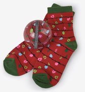 LBH Kindersokken in kerstbal -kerstsokken - Cadeau voor kind ( 4-7Y ) - Gadget Kerst