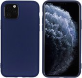 iParadise iPhone 11 Pro Max hoesje donker blauw siliconen case