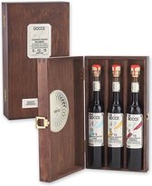 Gocce Balsamico Azijn Condiments collectie 6-10-15 Dressing in Houten Kist