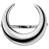 Victorious Dames Ring Zilver – Halve Maan – Maat 52 (16.5mm)