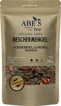 Abe's Tea | Oolong Losse thee,Beschermengel 100 gr.-Aardbeien en Mango