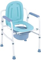PO stoel - WC stoel - Postoel met emmer & deksel - Toiletstoel - In hoogte verstelbaar - 130KG