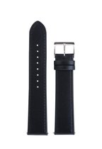 Junghans Max Bill Chronoscope - Automaat - Quarz - kalfsleer horlogeband - zwart - horlogebandjes heren - 20 mm