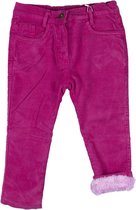 alisé Velour meisjes broek gevoerd met wol Donker roze 116