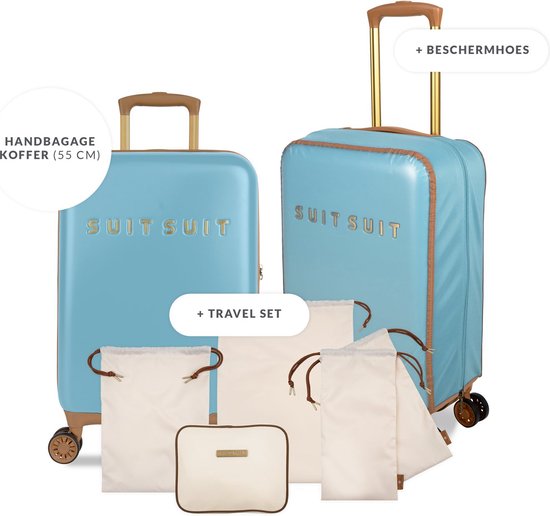 SUITSUIT - Fab Seventies - Reef Water Blue - Special Travel Set (55 cm) |  bol.com