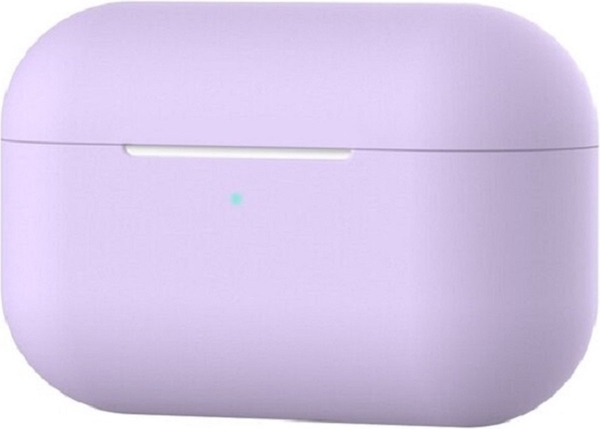 Jumada's hoesje geschikt voor Apple AirPods Pro - Soft Case - Cover - Onepiece - Siliconen - Paars