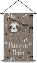Quilla - Pure Natural - Textielposter - 120x140cm - Bruin
