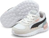 Puma Sneakers - Maat 20 - Meisjes - Wit/Zwart/Roze