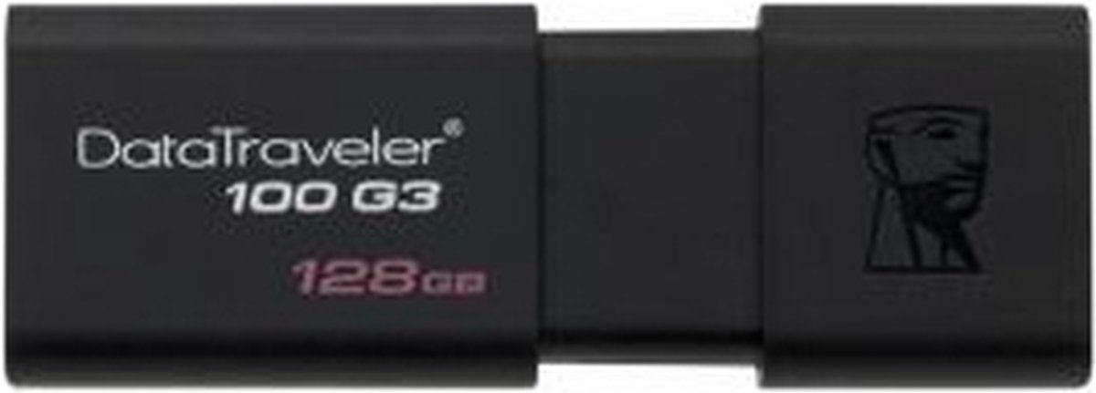 Kingston DataTraveler 100 G3 - USB-Stick 128GB - Zwart
