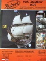 modelbouw in karton VOC schip Duyfken met 5 sets, schaal 1/100