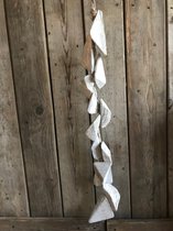 DECORATIEVE HANGER WHITE/GREY WASH BLOKKEN 61 CM/A-61 (7903).