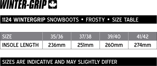 Winter-grip Snowboots - Frosty - Zwart/Grijs - 41/42 - Winter-grip