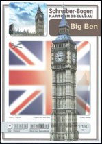 Kartonnen bouwplaat Big Ben 1:160