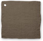 VTWonen Theedoek / Tea Towel Linen Warm Brown - 60x60cm