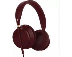 Crown Plugged Over-ear Hoofdtelefoon wine/Rood- Bedrade Koptelefoon- Headset DB