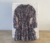 Jurk met bloemen motief 122/128