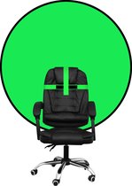 Green Screen rond 105 cm met installatieband voor bureaustoel | Achtergronddoek | Achtergrondscherm